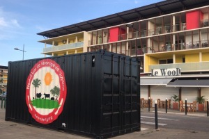 Container aménagé Beef Box en pop-up store